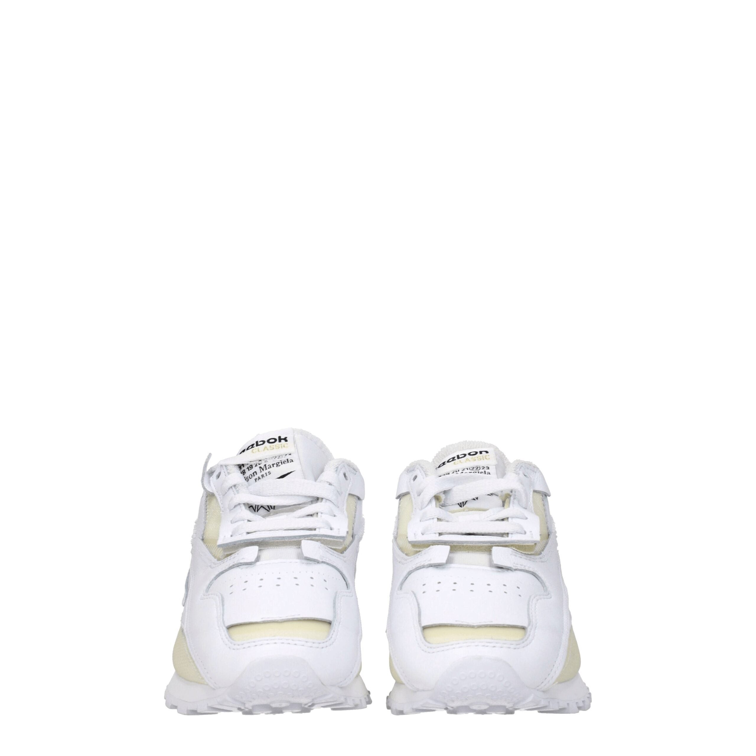Maison Margiela White Leather Athletic Sneakers Maison Margiela