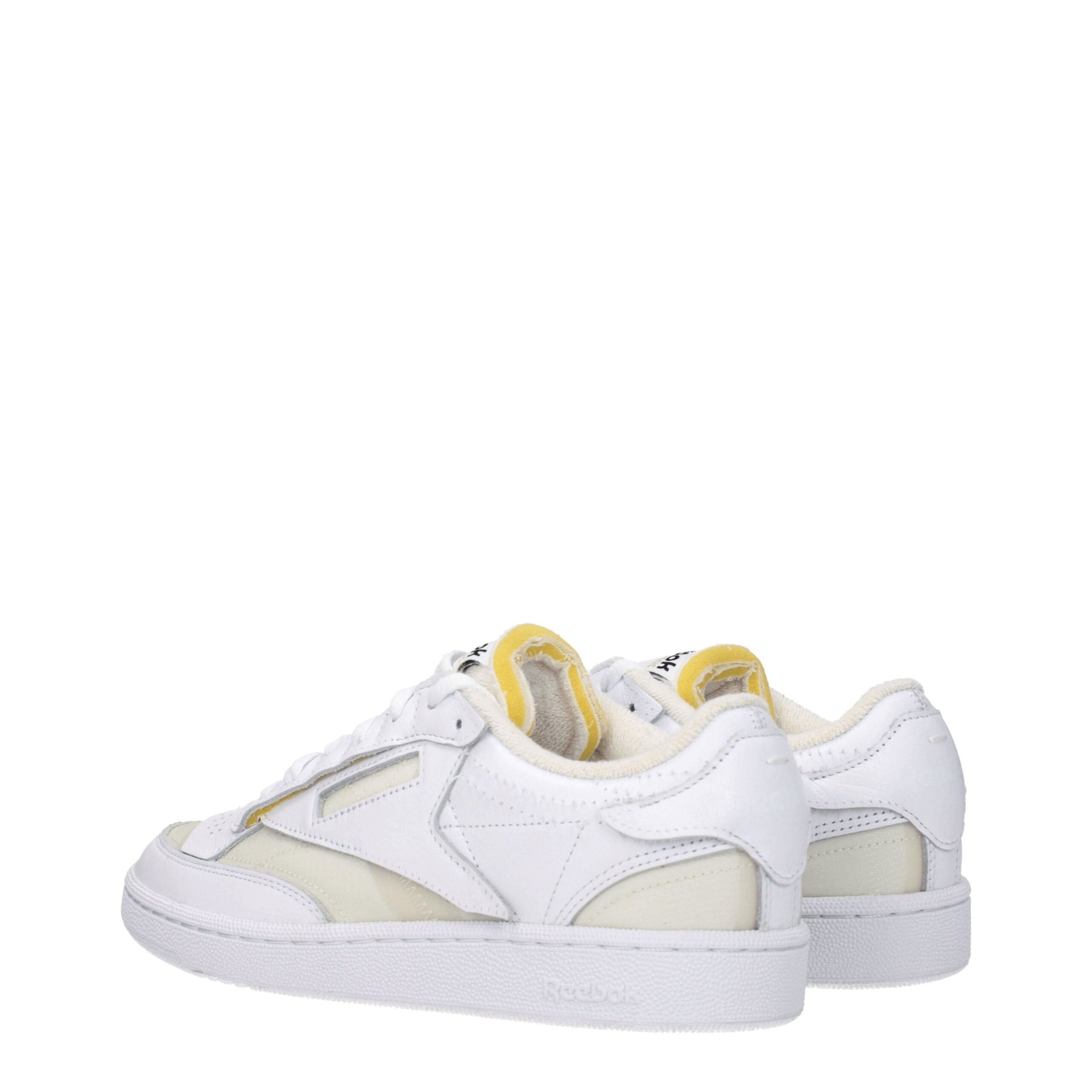Maison Margiela White Fabric Low Top Sneakers Maison Margiela