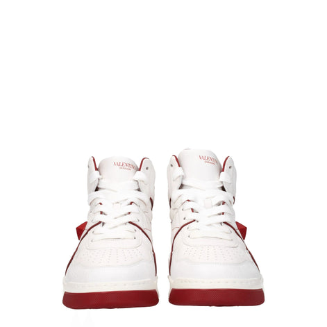 Valentino Garavani White Leather High Top Sneakers Valentino Garavani