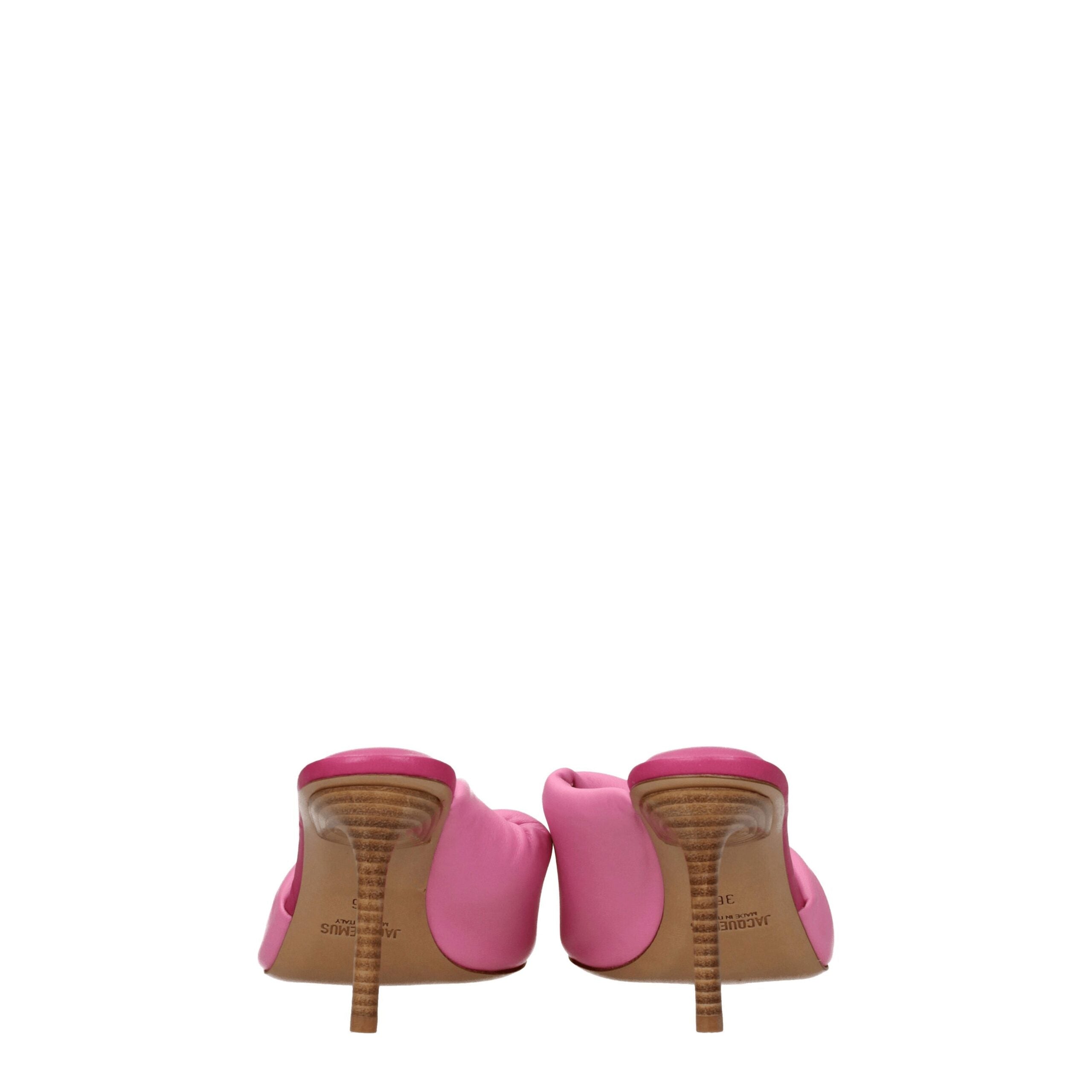 Jacquemus Pink Leather Stiletto Heel Sandals Jacquemus