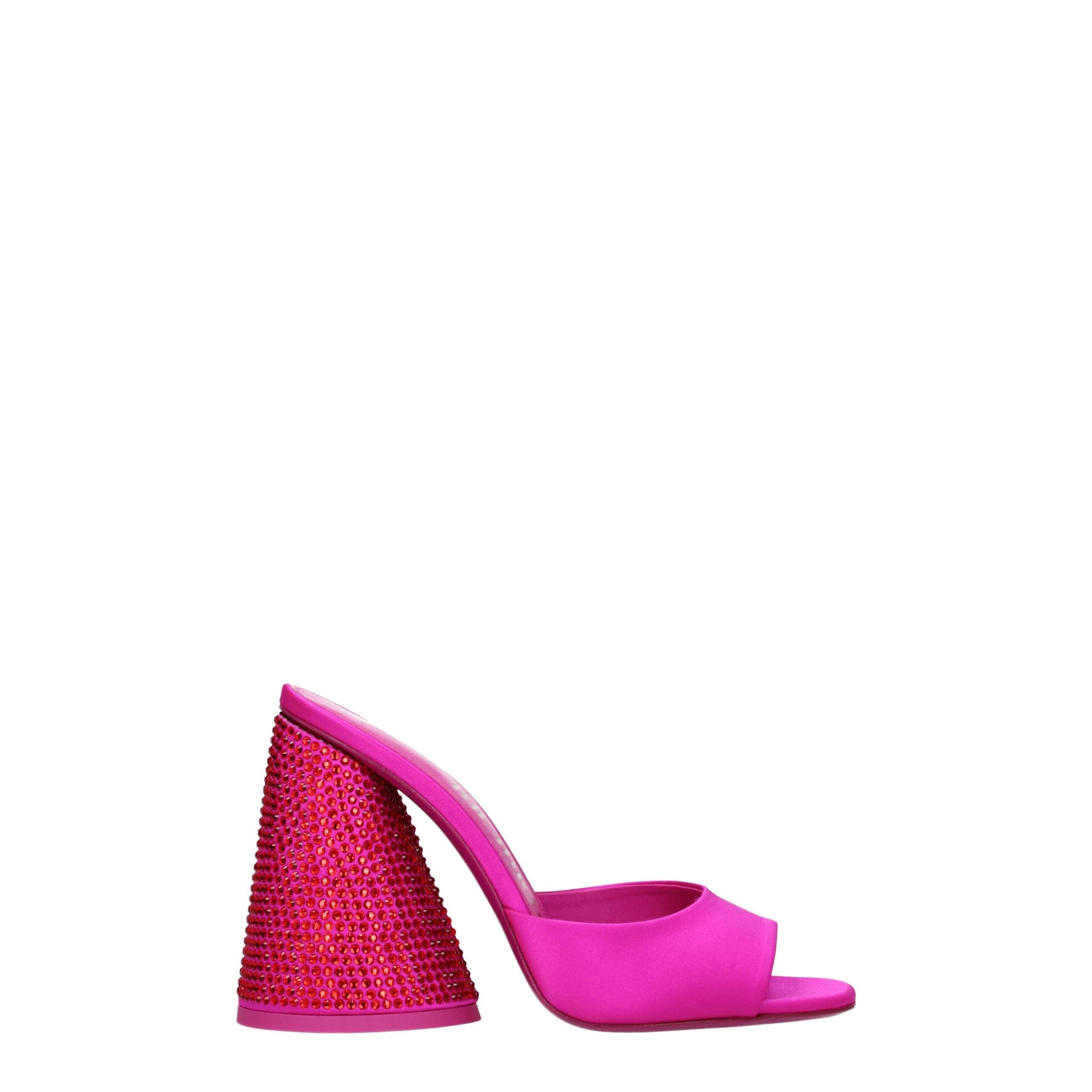 The Attico Pink Satin Platform Sandals The Attico