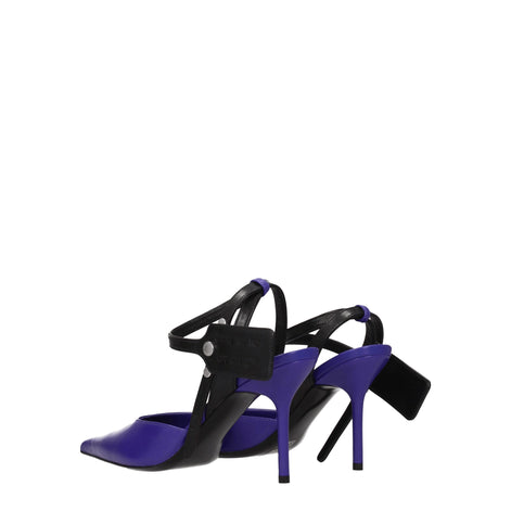Off-White Purple Leather High Heel Pumps Off-White