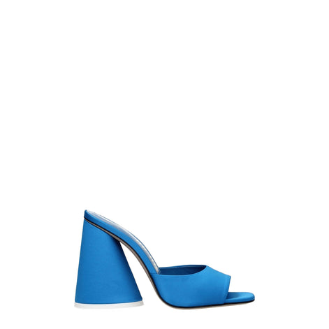 The Attico Light Blue Satin Platform Sandals The Attico