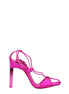 The Attico Pink Satin Stiletto Heel Sandals The Attico
