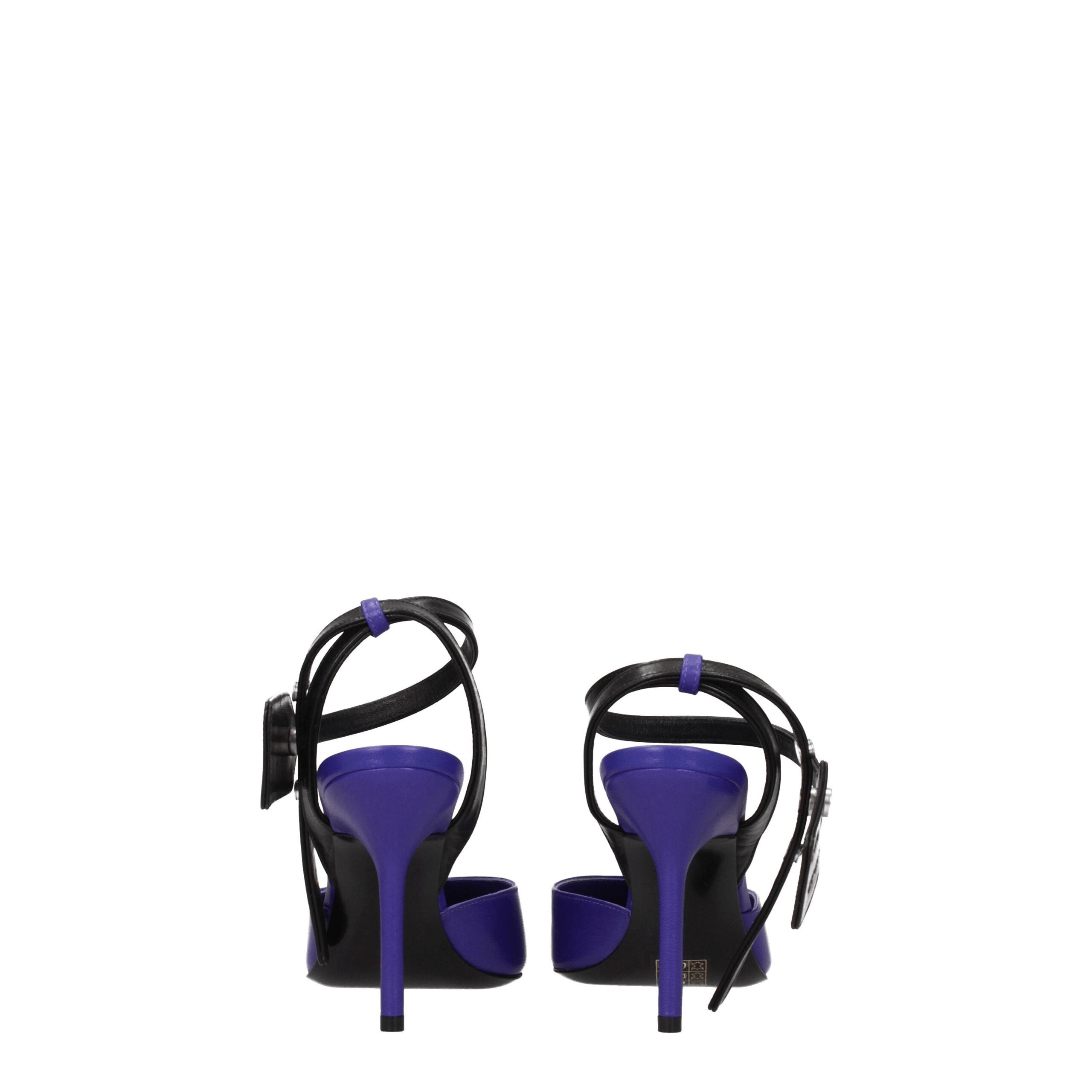 Off-White Purple Leather High Heel Pumps Off-White