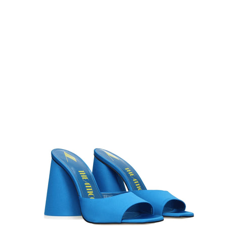 The Attico Light Blue Satin Platform Sandals The Attico