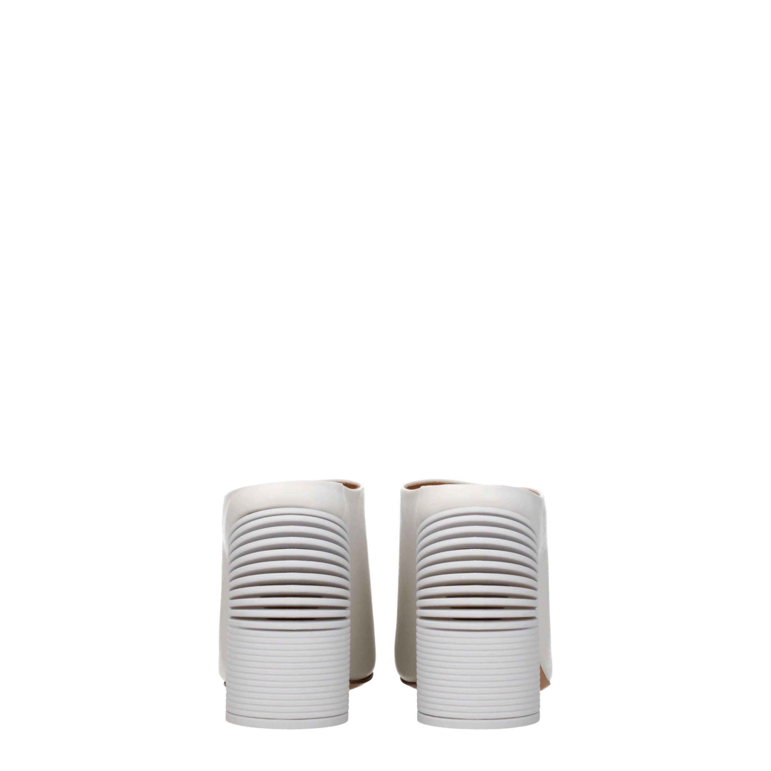 Off-White White Leather Platform Sandals Off-White