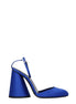 The Attico Blue Satin Platform Sandals The Attico