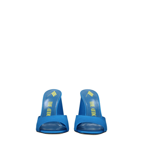 The Attico Light Blue Satin Platform Sandals The Attico