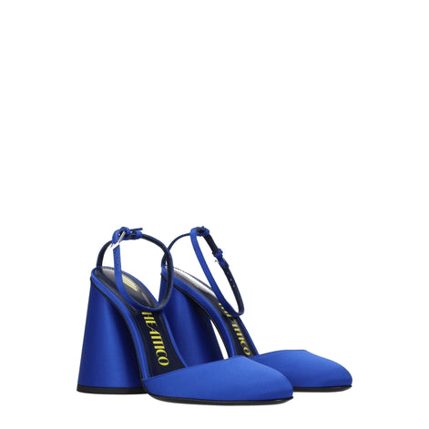 The Attico Blue Satin Platform Sandals The Attico