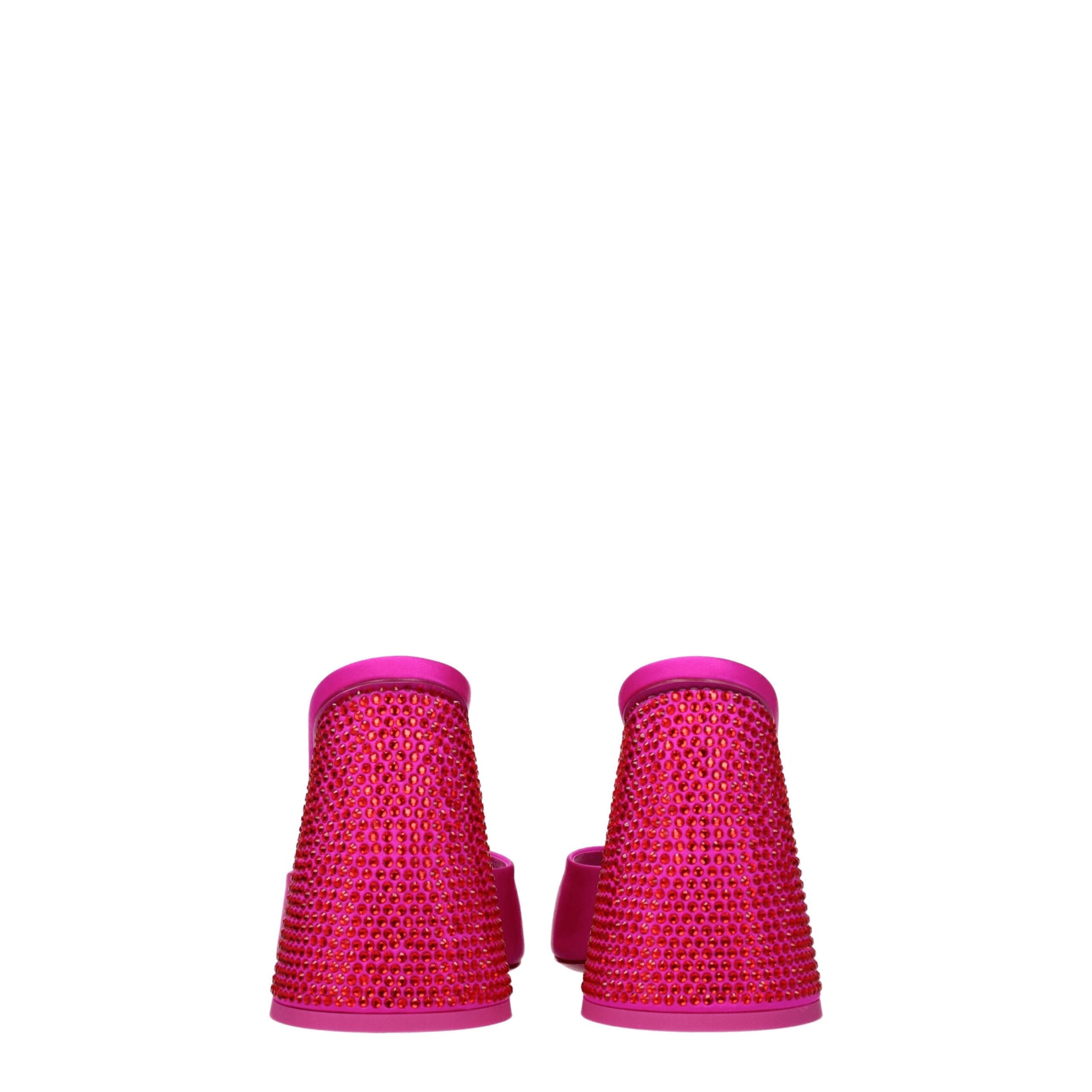 The Attico Pink Satin Platform Sandals The Attico