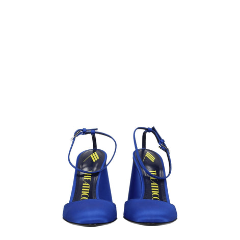 The Attico Blue Satin Platform Sandals The Attico