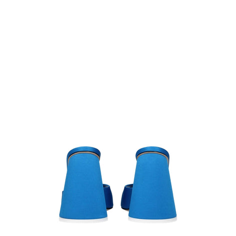 The Attico Light Blue Satin Platform Sandals The Attico