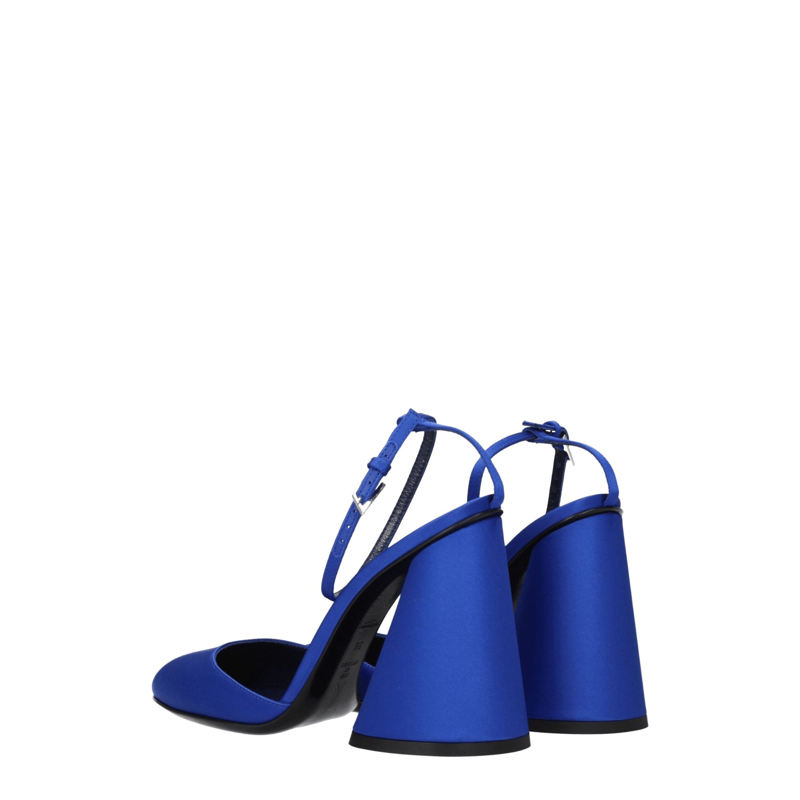 The Attico Blue Satin Platform Sandals The Attico