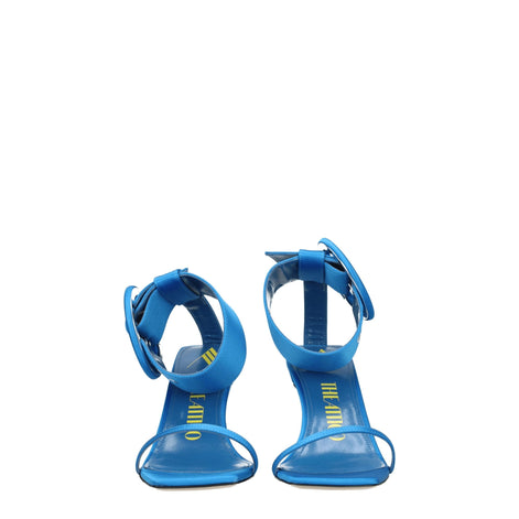 The Attico Light Blue Satin Stiletto Heel Sandals The Attico