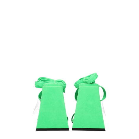 The Attico Transparent Leather Flat Sandals The Attico