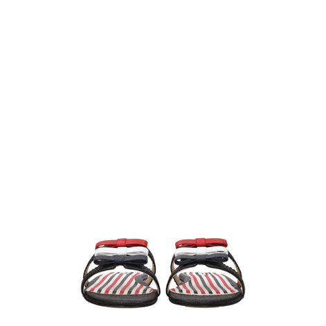 Thom Browne Black Leather Slippers Thom Browne