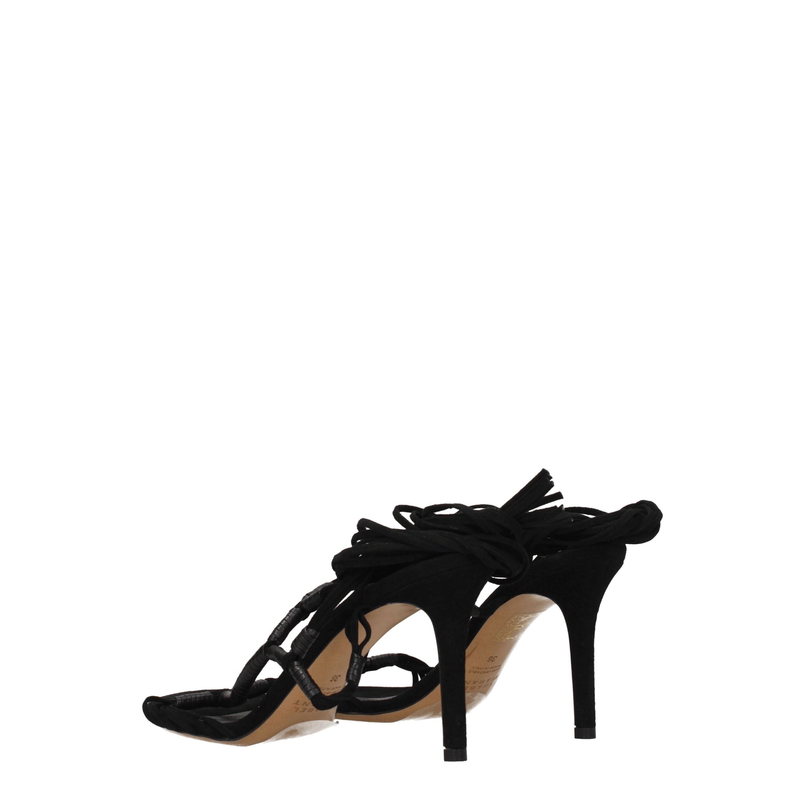 Isabel Marant Black Leather Stiletto Heel Sandals Isabel Marant