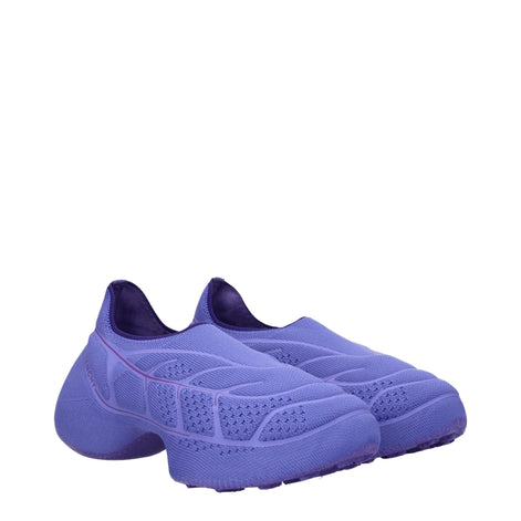 Givenchy Purple Fabric Slip-On Loafers Givenchy