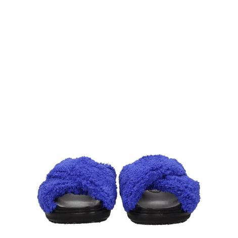 Marni Purple Fabric Slippers Marni