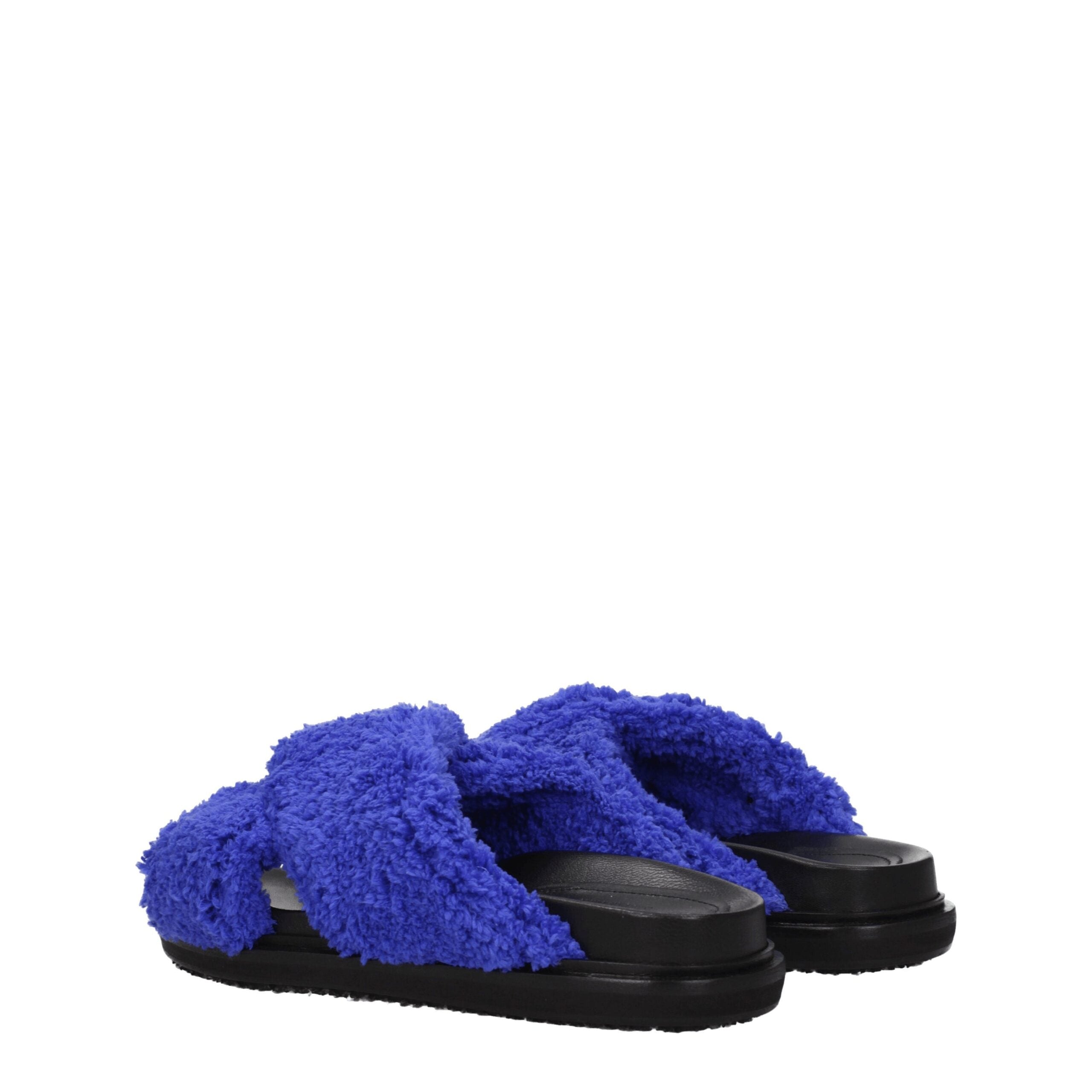 Marni Purple Fabric Slippers Marni