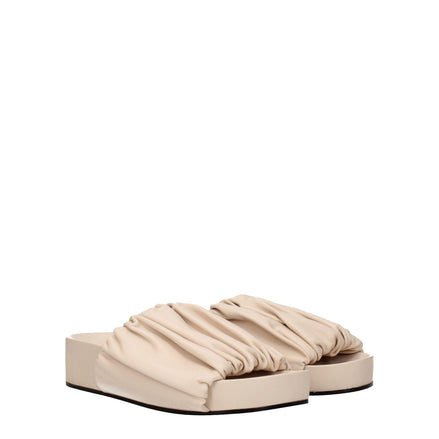 Jil Sander Pink Leather Slippers Jil Sander