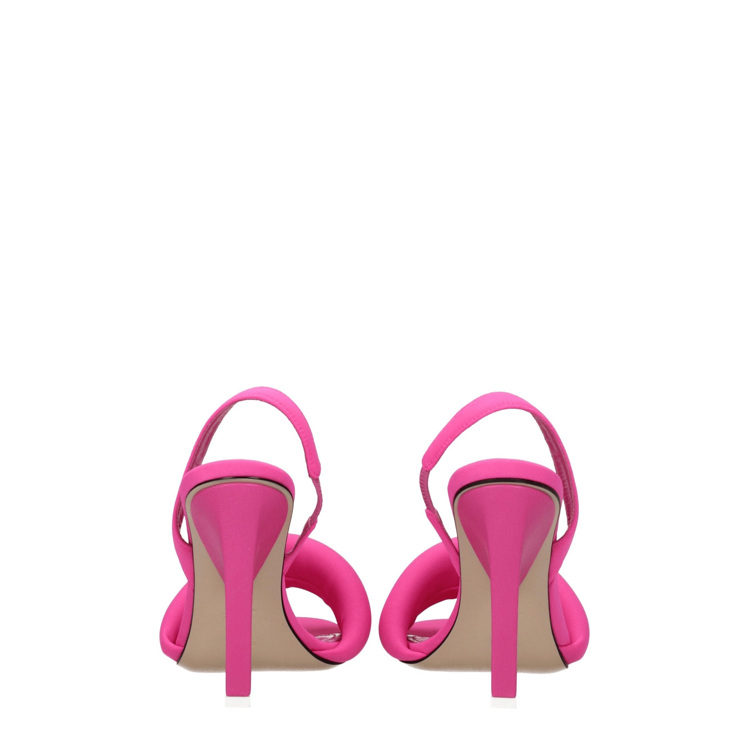 The Attico Pink Fabric Stiletto Heel Sandals The Attico