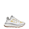 Baskets de sport Versace en tissu blanc