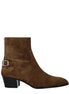 Celine Brown Leather Ankle Boots Celine