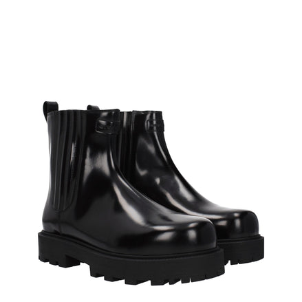 Givenchy Black Leather Ankle Boots Givenchy