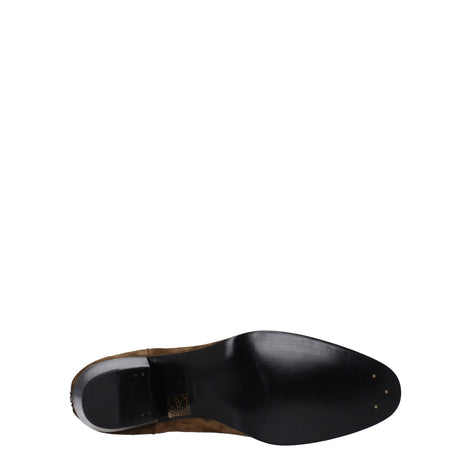 Celine Brown Leather Ankle Boots Celine