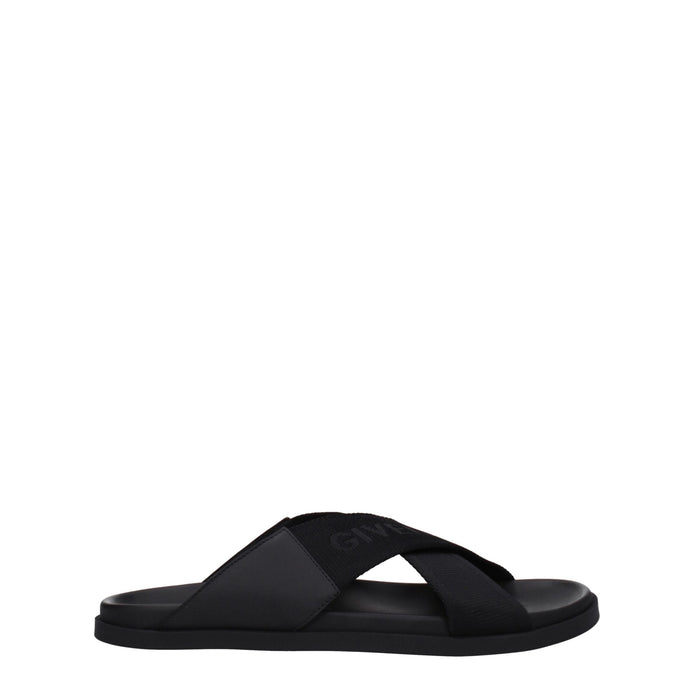 Givenchy Black Fabric Slippers Givenchy