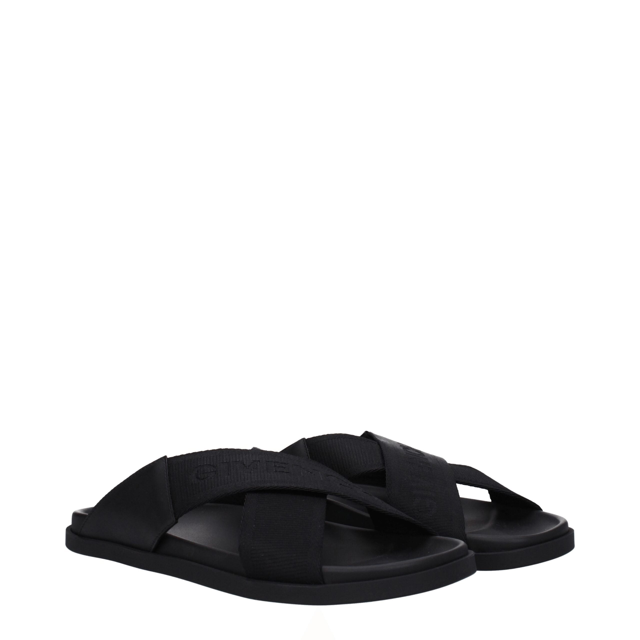 Givenchy Black Fabric Slippers Givenchy