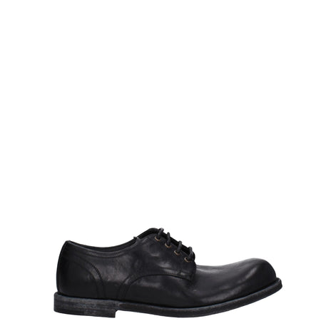 Dolce & Gabbana Black Leather Oxfords And Derbies Dolce & Gabbana