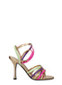 Valentino Garavani Multicolor Leather Stiletto Heel Sandals Valentino Garavani