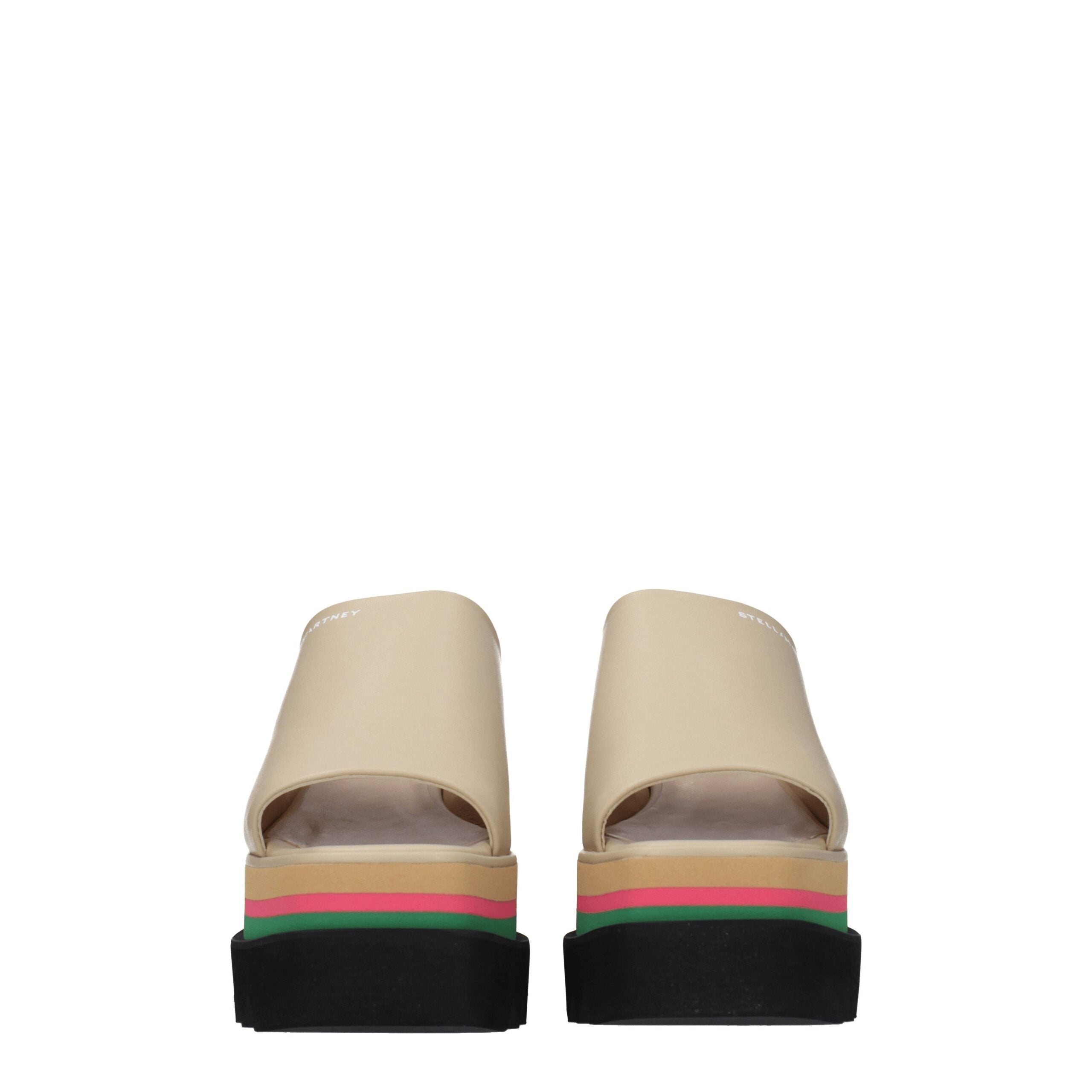 Stella McCartney Beige Leather Slippers Stella McCartney
