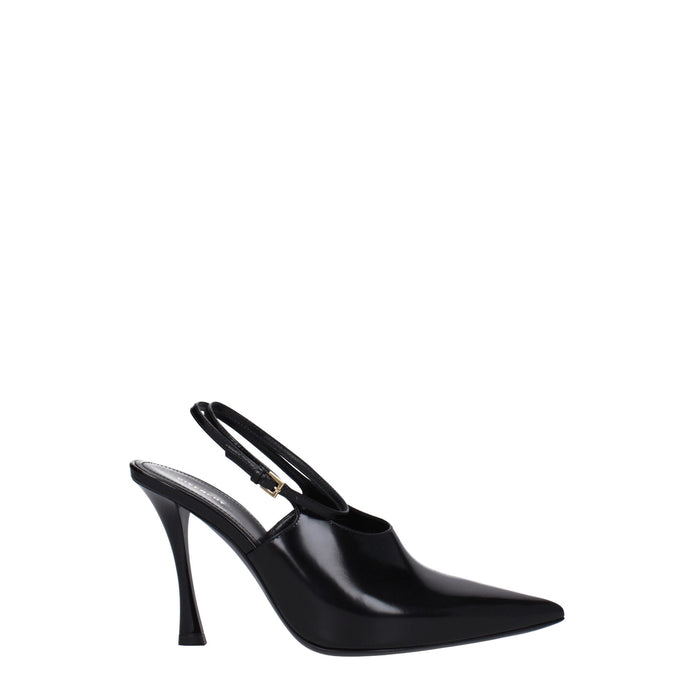 Givenchy Black Leather High Heel Pumps