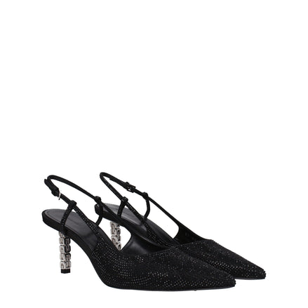 Givenchy Black Fabric High Heel Pumps Givenchy