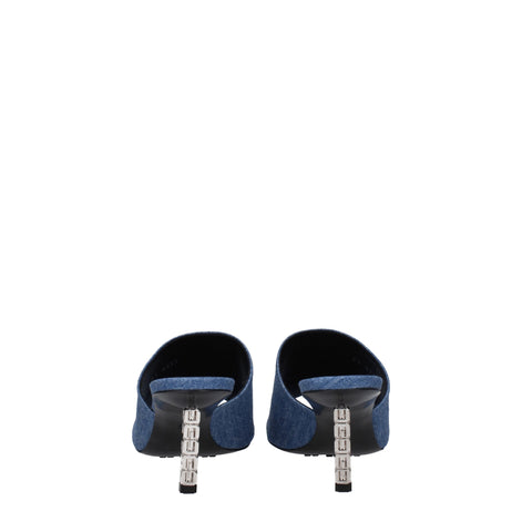 Givenchy Blue Fabric Platform Sandals Givenchy