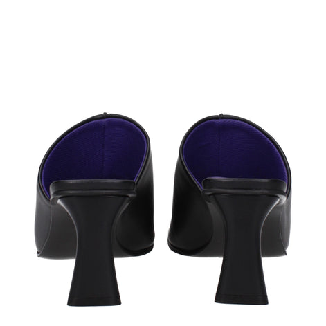 Stella McCartney Black Leather Stiletto Heel Sandals Stella McCartney