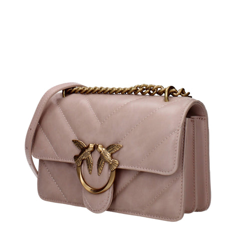 PINKO Pink Leather Crossbody Bag PINKO
