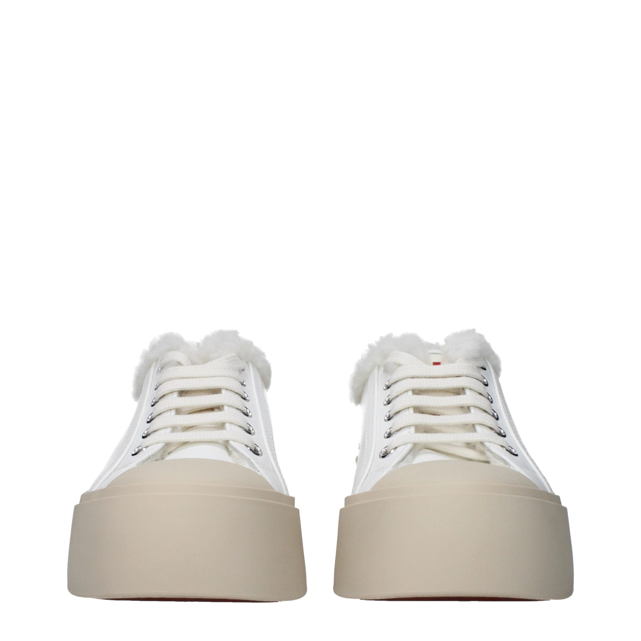Marni White Leather Low Top Sneakers Marni
