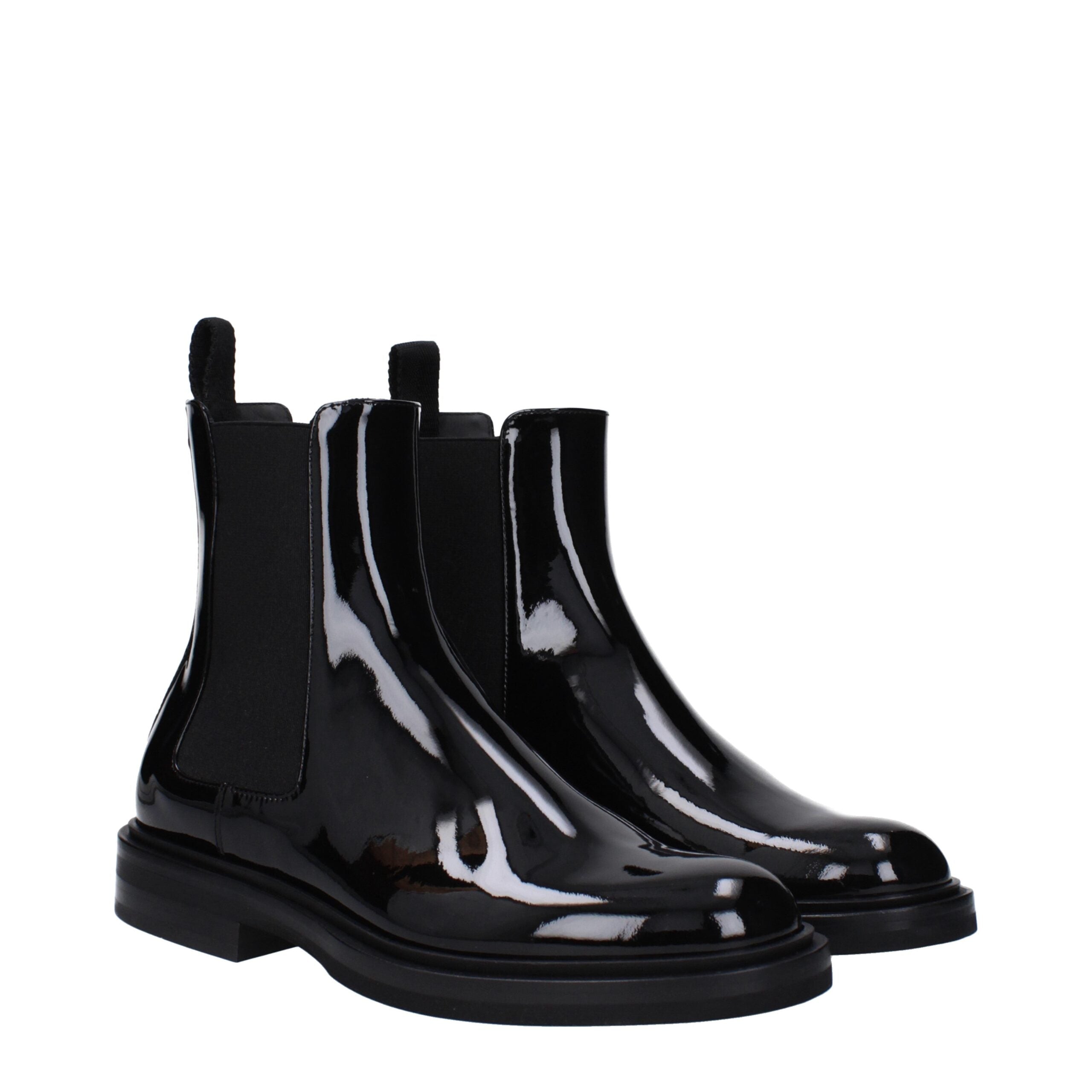 Dolce & Gabbana Black Leather Ankle Boots Dolce & Gabbana