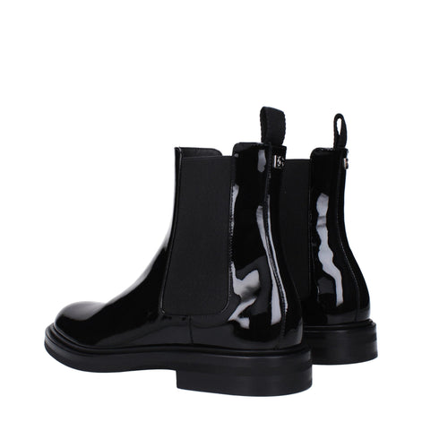 Dolce & Gabbana Black Leather Ankle Boots Dolce & Gabbana