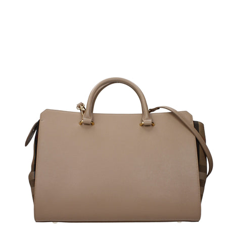 Burberry Beige Leather Handbag Burberry