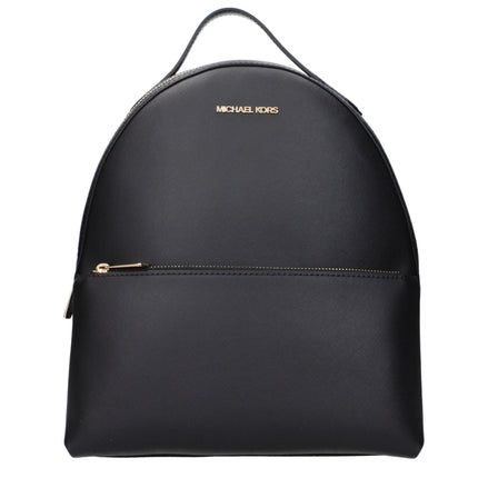 Michael Kors Black Leather Backpack Michael Kors