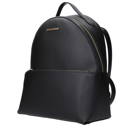 Michael Kors Black Leather Backpack Michael Kors
