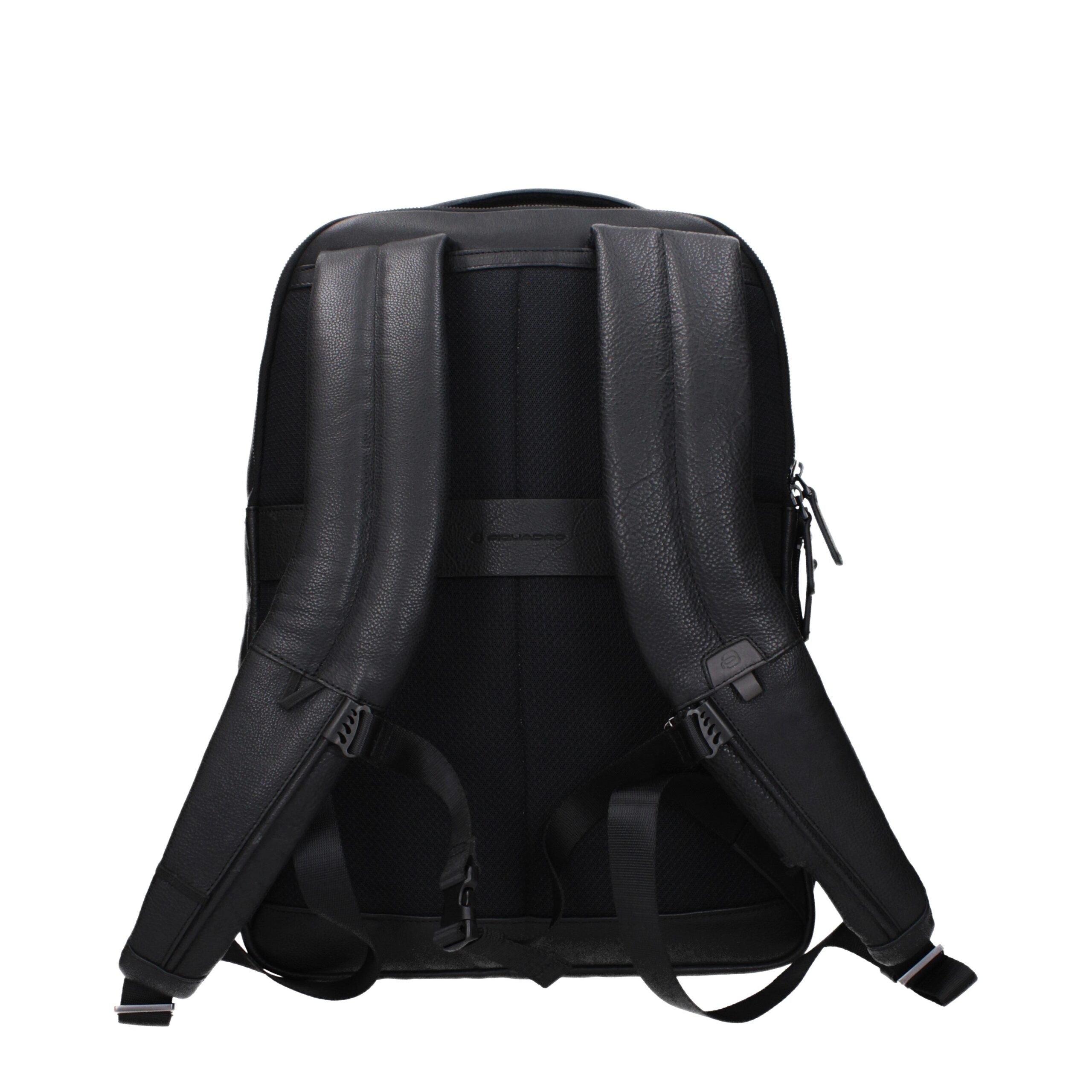 Piquadro Black Leather Backpack Piquadro