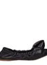 Miu Miu Black Leather Ballet Flats