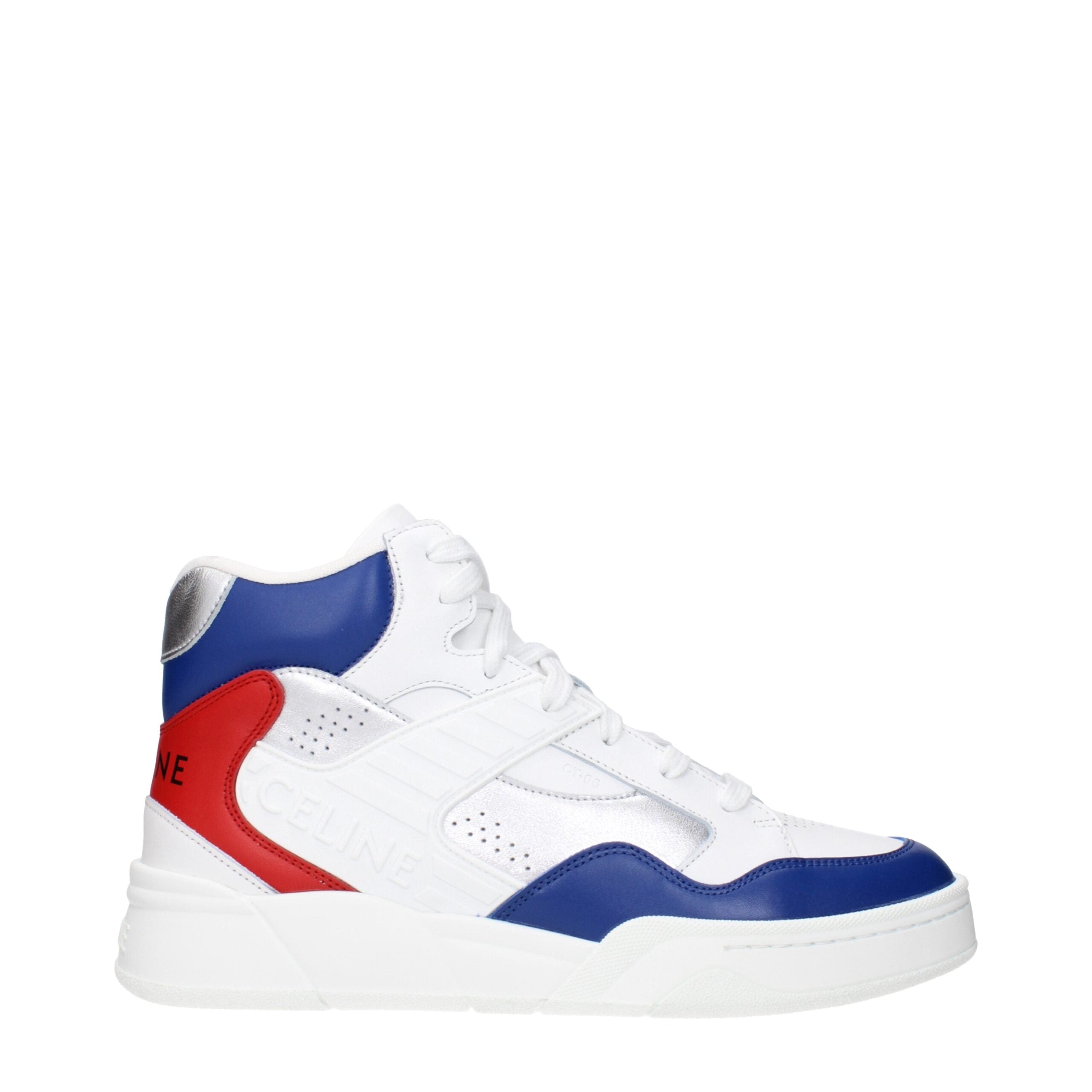 Celine White Leather Athletic Sneakers Celine